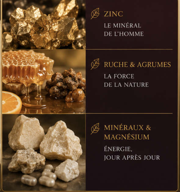 Zinc, ruche et agrumes, minéraux : la force de la nature