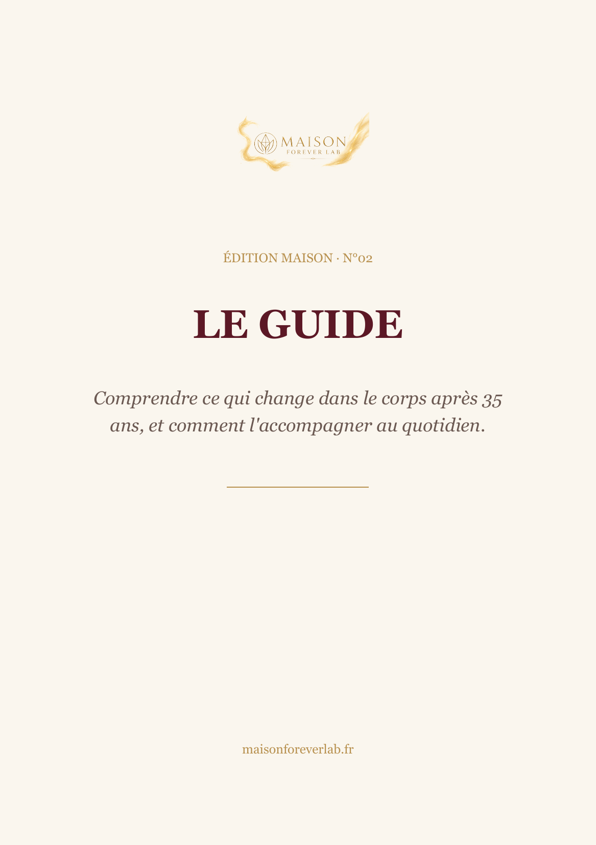 Le Guide, complimentary edition with the Longévité cure