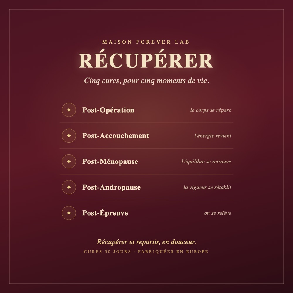 Récupérer : cinq cures pour cinq moments de vie