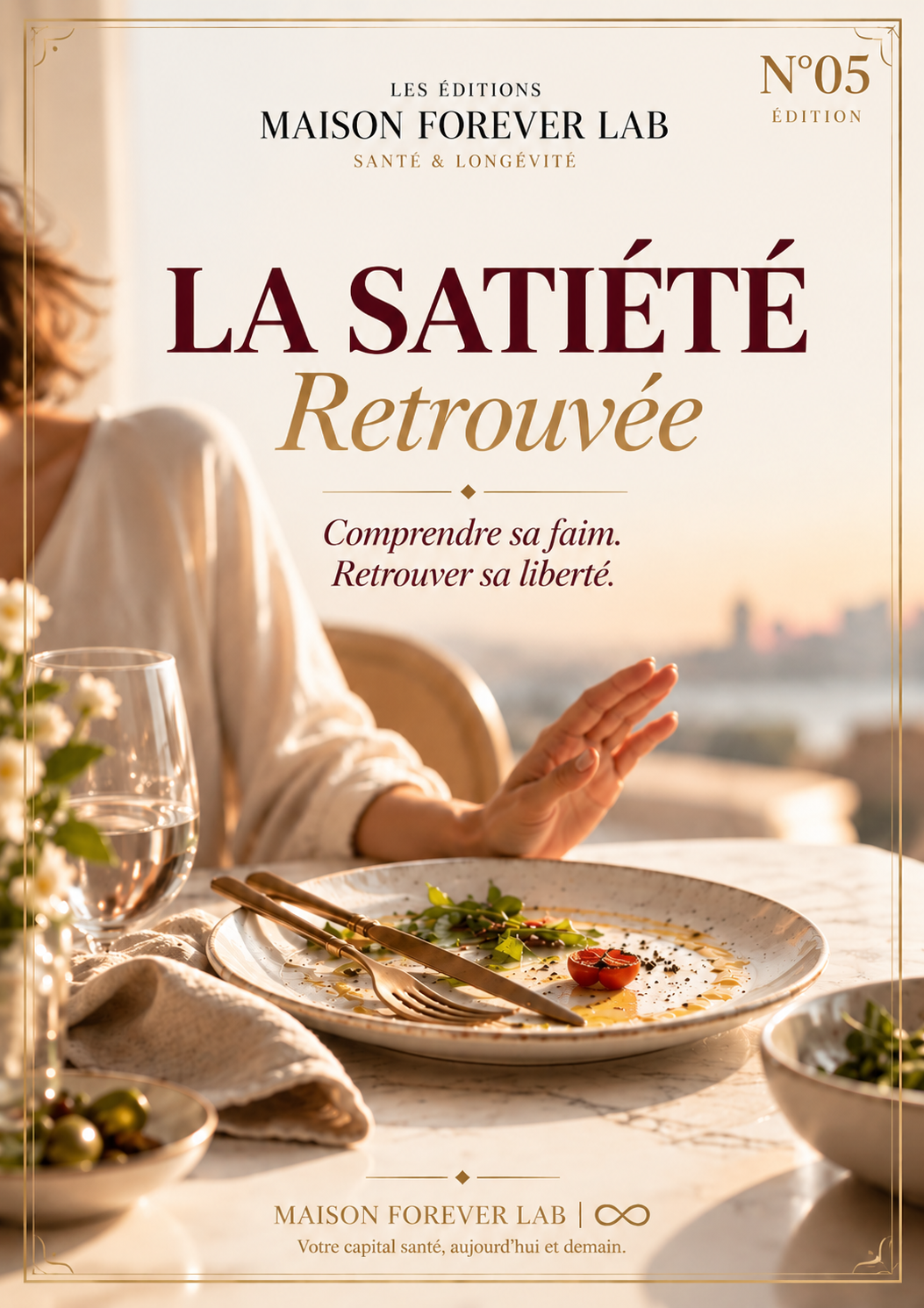 Couverture de l'édition La Satiété Retrouvée · Édition Maison N°05