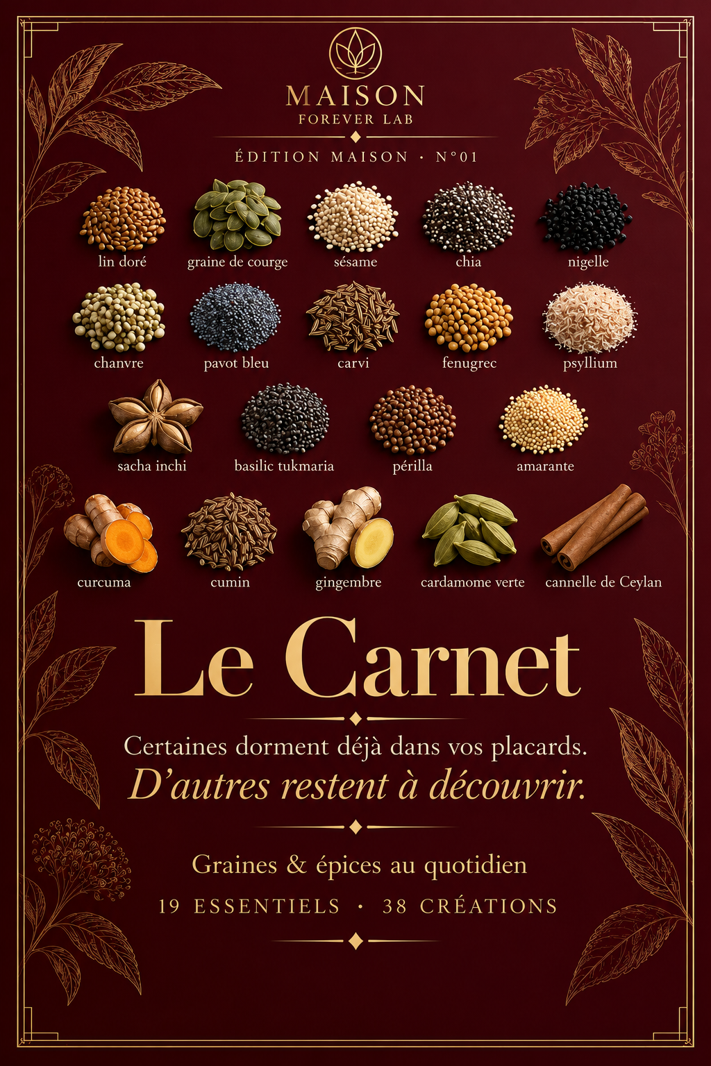 Le Carnet · Graines, épices et gestes simples du quotidien